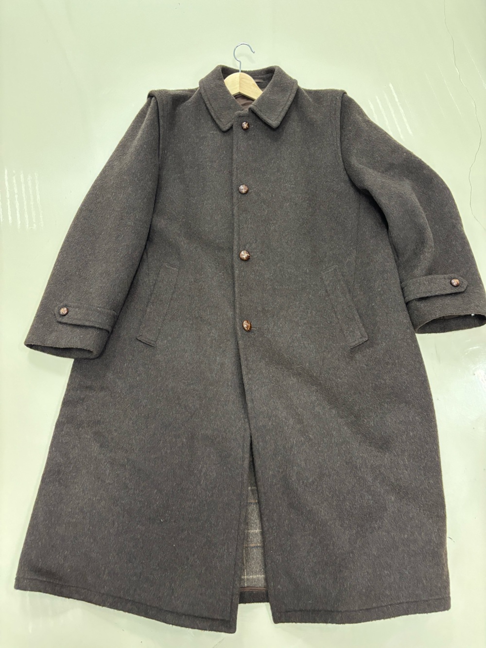 Schneider Women’s Dark Brown Wool Pea Coat